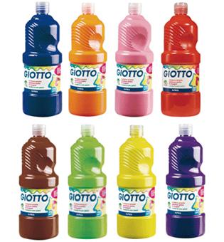 Omyacolor - Gouache Liquide Giotto - Carton De 8 Flacons 1l - 1